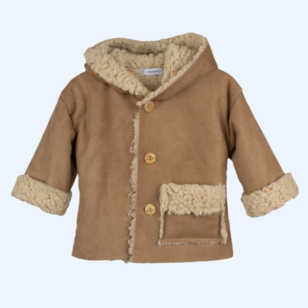 Abrigo Infu azul/ Camel - Imagen 2